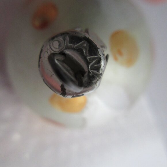 Hand Blown-Hand Painted Glass Tear Drop Christmas Ornament POLAND Vintage 3.5" - Picture 5 of 8